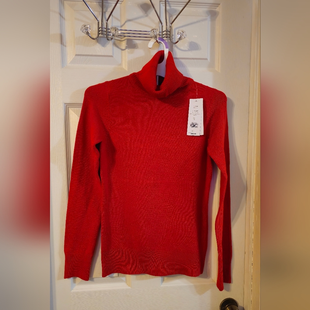 French Connection Red Turtleneck Sweater